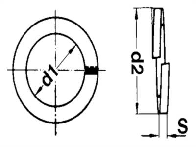 FJEDERSKIVE FZB 4,1X 7,6X0,9 - Klik for mere information...
