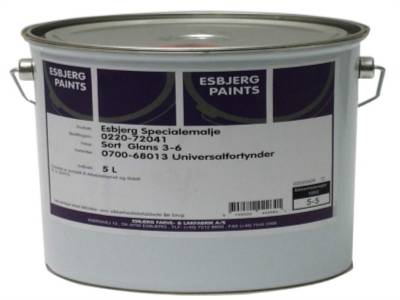 SPEC. EMALJE 5 LTR MATSORT # - Klik for mere information...