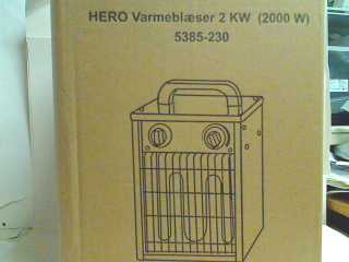 VARMEBLÆSER 2KW - Klik for mere information...