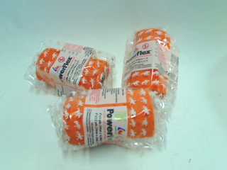 Bandage Equine Powerflex Orange 10cm - Klik for mere information...