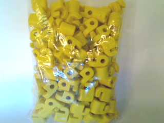 Hegnsklokker 12mm 100Stk Gule - Klik for mere information...