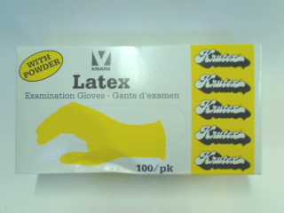 Examinations handsker Latex / Pulver - Klik for mere information...