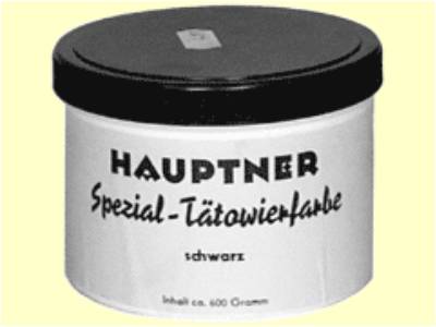 TATOVERFARVE HAUPTNER SORT 600 GR - Klik for mere information...